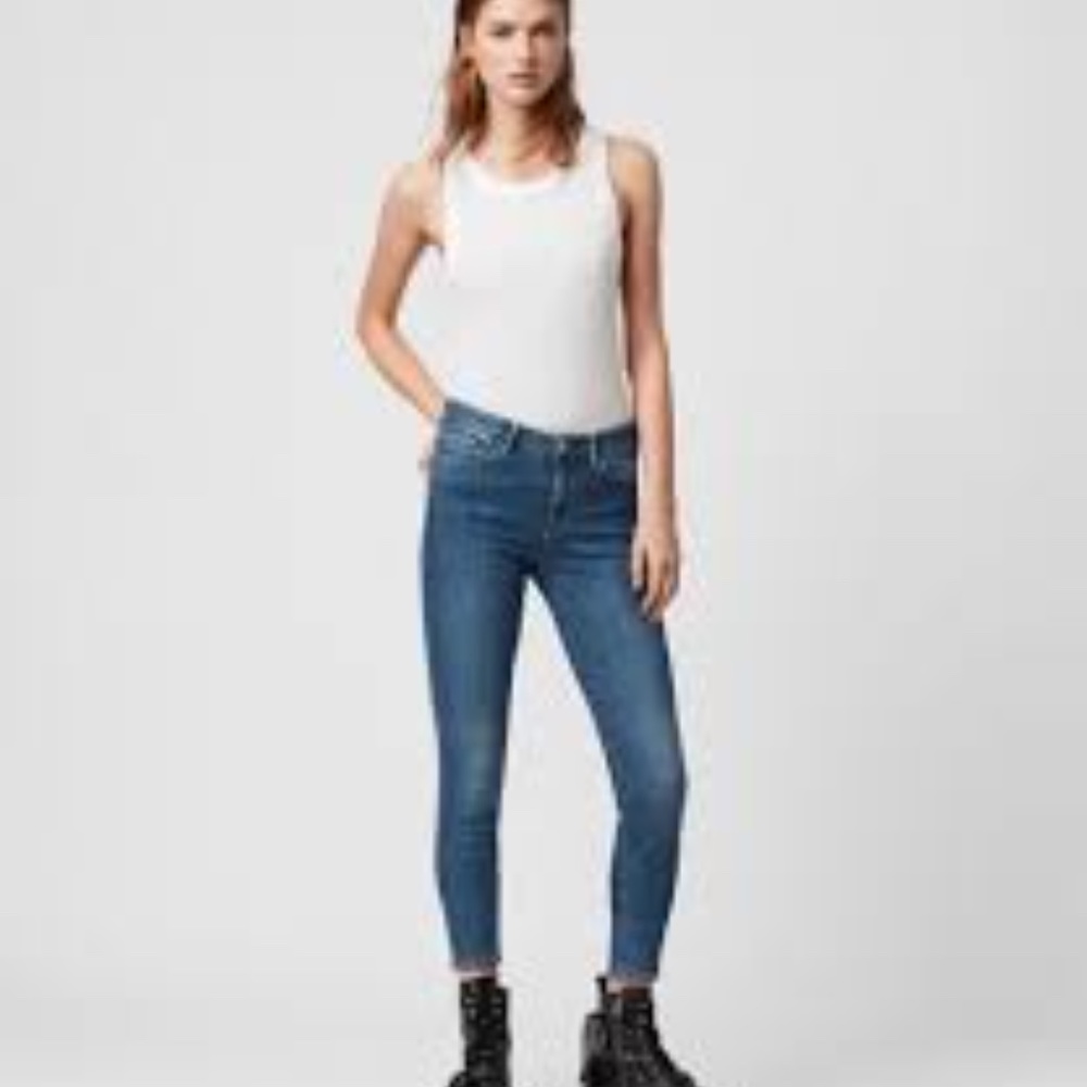 NWT ALL SAINTS Grace Skinny Fit Body Shaping Jeans